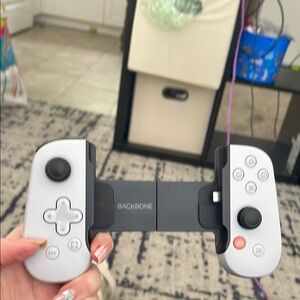 Backbone White and Black Gaming Controller